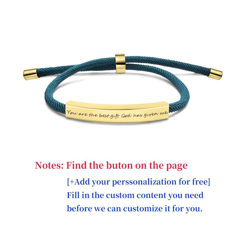 Personalized Stainless Steel Pet Name Bracelet