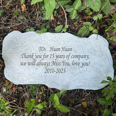 Custom Pet Dog Memorial Stone - Personalized Tombstone