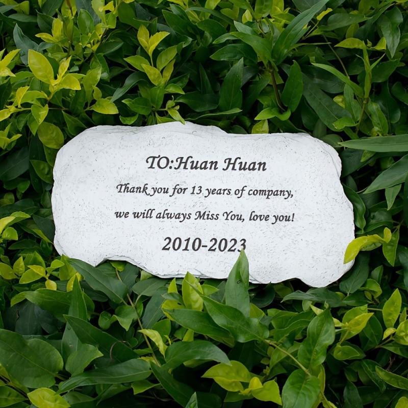 Custom Pet Dog Memorial Stone - Personalized Tombstone