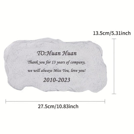 Custom Pet Dog Memorial Stone - Personalized Tombstone
