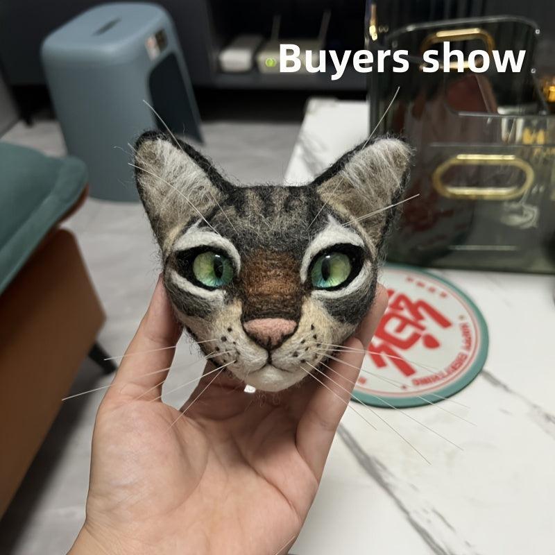 Wool Felt Cat DIY Material Package - Cat Souvenir Tutorial