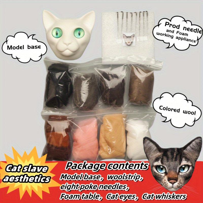 Wool Felt Cat DIY Material Package - Cat Souvenir Tutorial