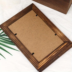 Dog Ashes Urn Box Wood Keepsake Urn Photo Box
