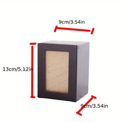 Wooden Pet Cremation Urn Box for Dogs and Cats