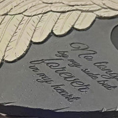 Pet Memorial Stone Dog Cat Pet Memorial Tomb Heart Angel Wing Garden Decoration