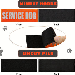 Reflective Service Dog Vest Patches - Easily Removable - Alert Others