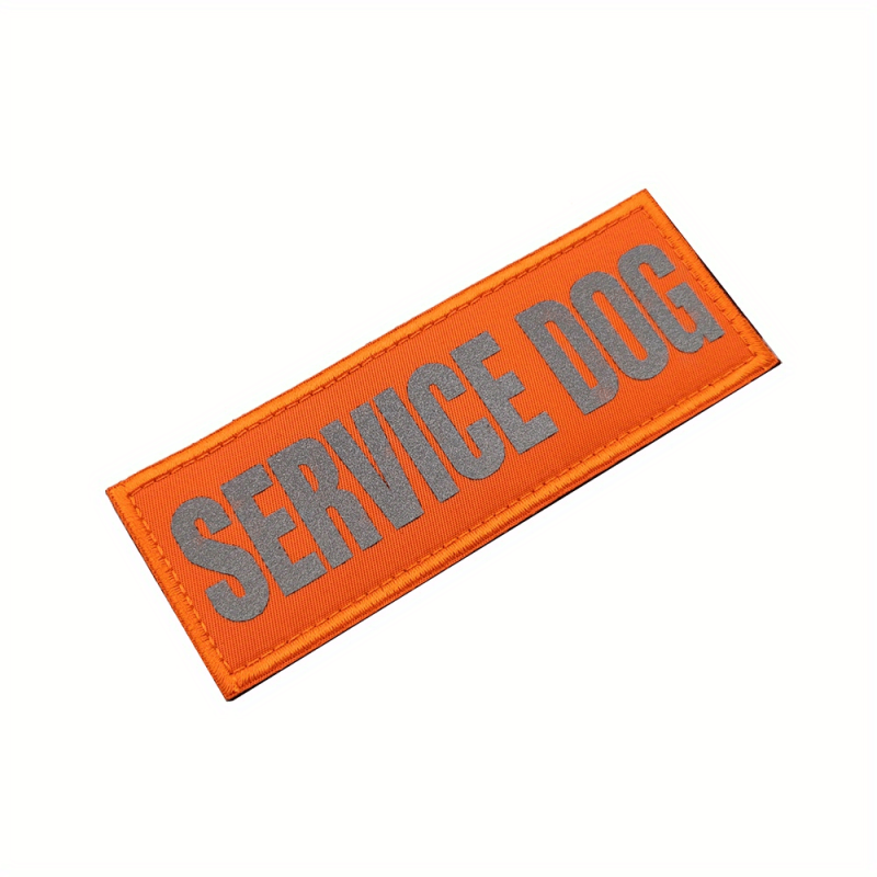Reflective Service Dog Vest Patches - Easily Removable - Alert Others