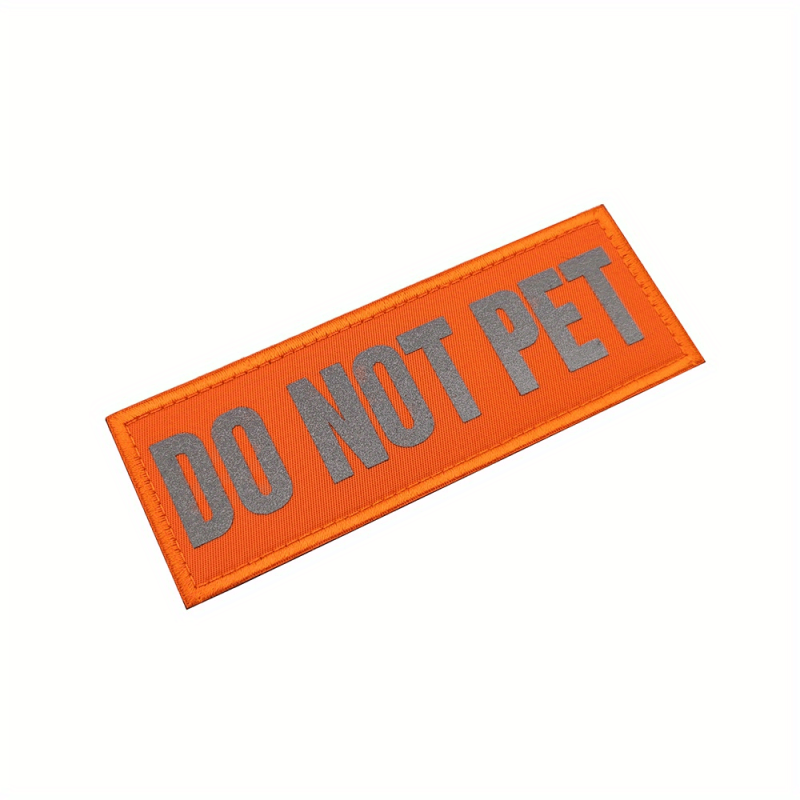 Reflective Service Dog Vest Patches - Easily Removable - Alert Others