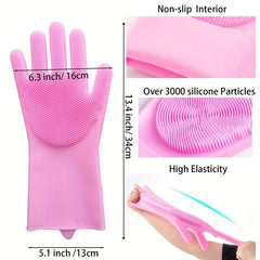 Pet Grooming Glove with Hair Removal Slicker Brush