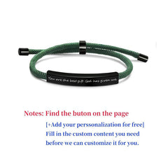 Personalized Stainless Steel Pet Name Bracelet with Engraving