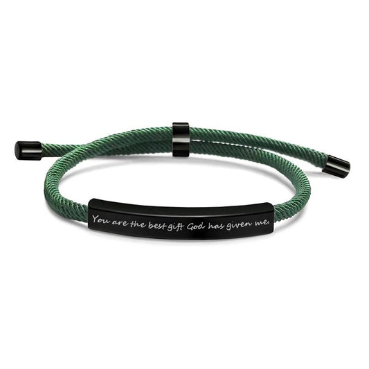 Personalized Stainless Steel Pet Name Bracelet with Engraving