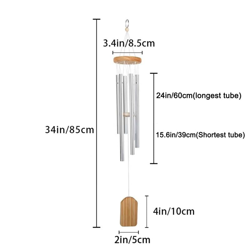 Personalized Cat Dog Memorial Wind Chime Rich Sound Metal Garden Pendant