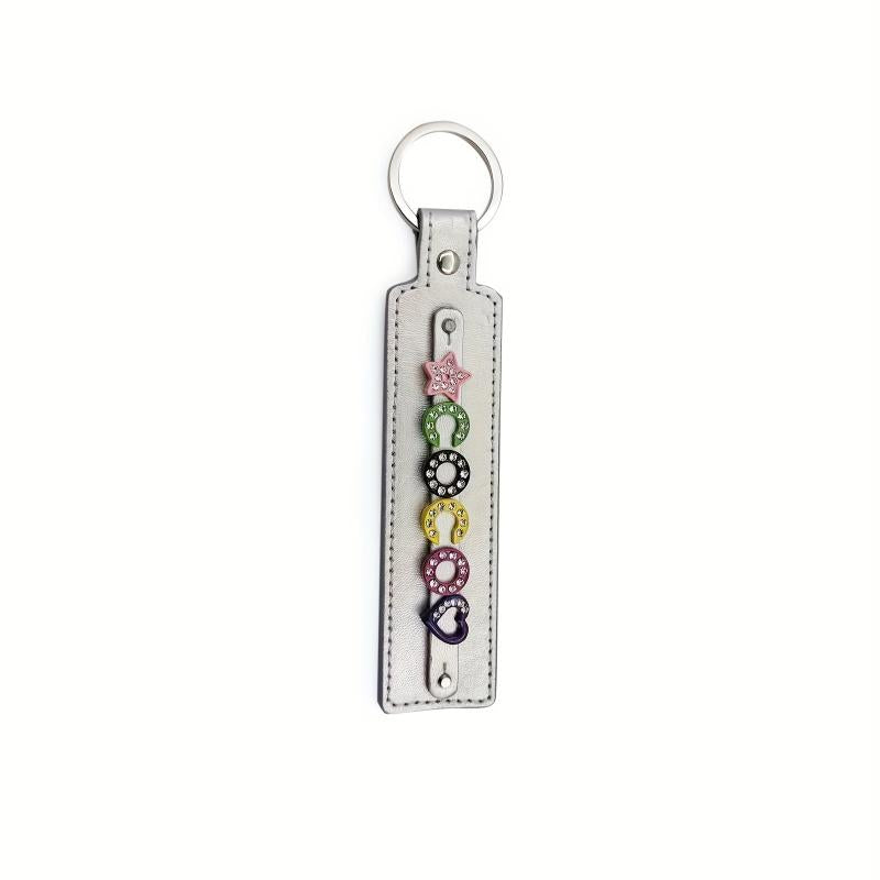 Pet Memorial Keychain with Rhinestone Letters Up to 8 Characters