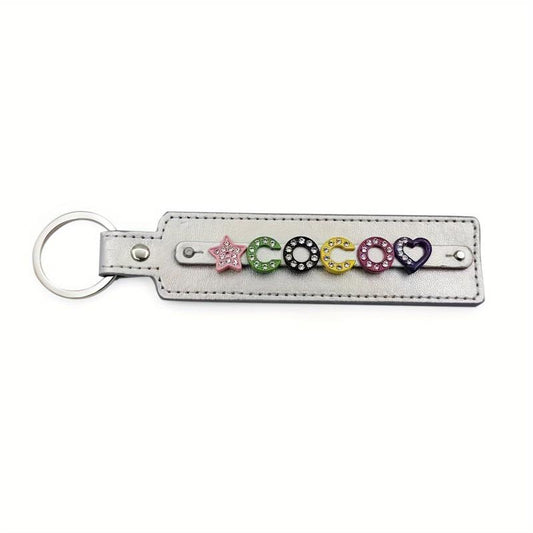 Pet Memorial Keychain with Rhinestone Letters Up to 8 Characters