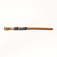 Personalized Pet Memorial Bracelet with Rhinestone Letters - Up to 10 Characters