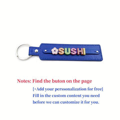 Personalized Pet Memorial Keychain with Rhinestone String - Up to 8 Letters