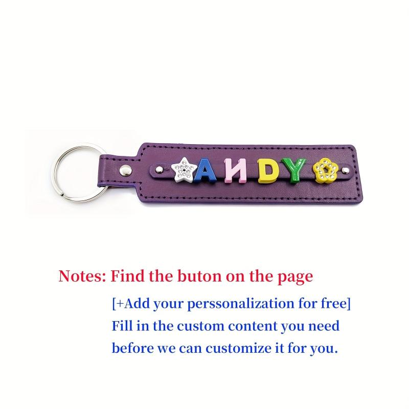Personalized Purple Pet Memorial Keychain - Up to 8 Letters