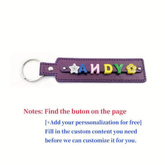 Personalized Purple Pet Memorial Keychain - Up to 8 Letters