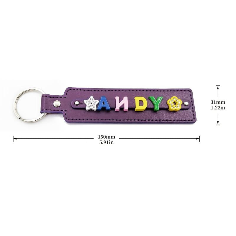 Personalized Purple Pet Memorial Keychain - Up to 8 Letters