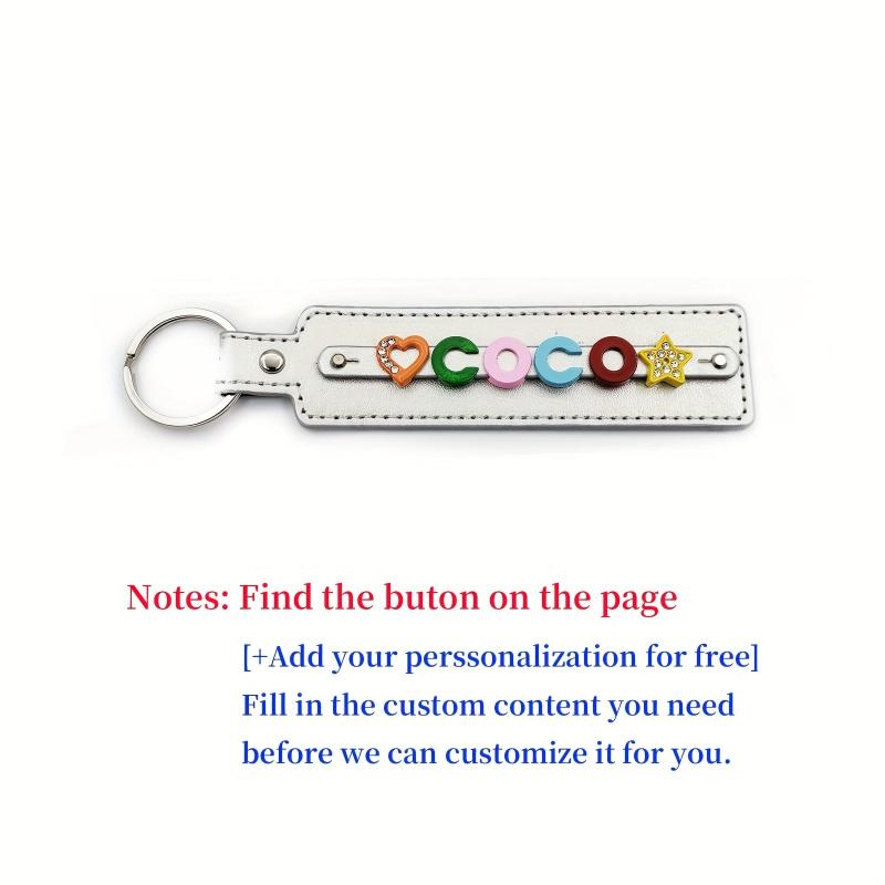 Personalized Silver Pet Memorial Keychain with Colorful Letters