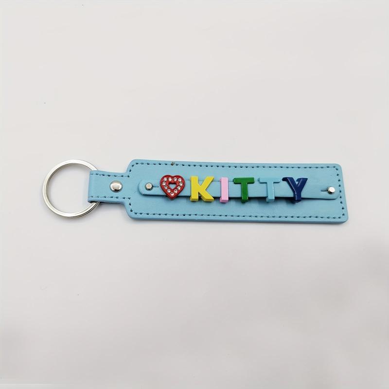 Colorful Light Pet Memorial Keychain with Customizable Letters