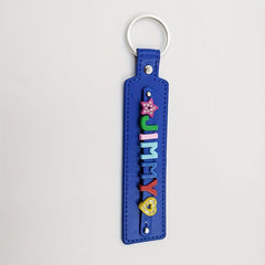 Personalized Pet Memorial Keychain with Colorful Letters - Up to 8 Letters
