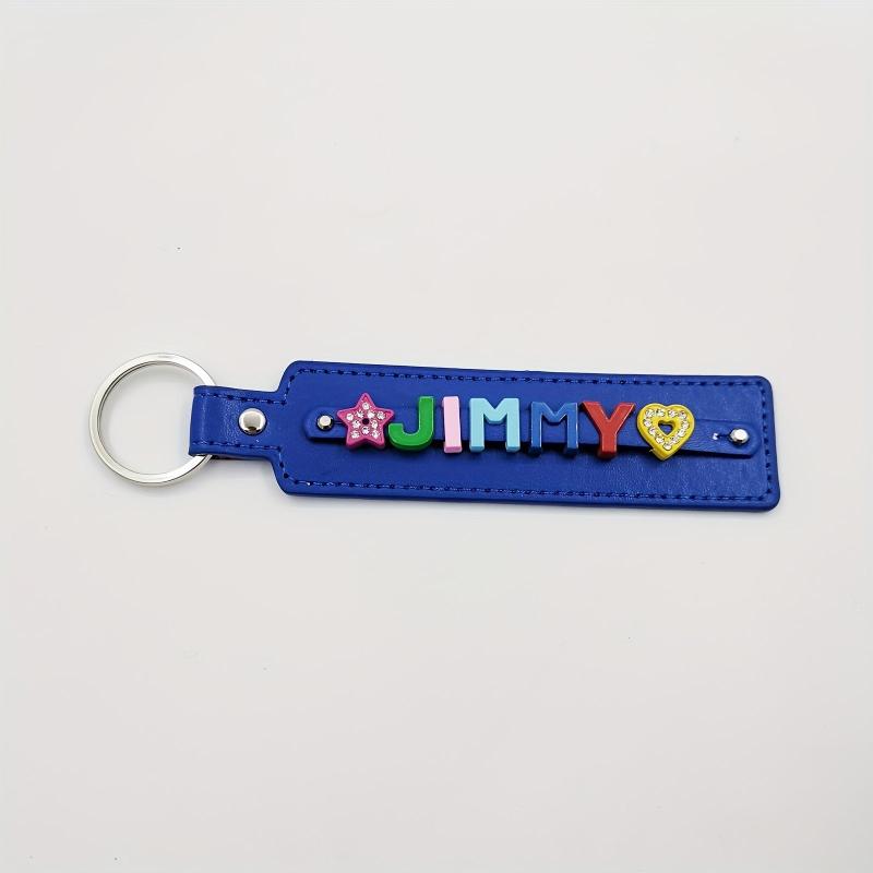 Personalized Pet Memorial Keychain with Colorful Letters - Up to 8 Letters