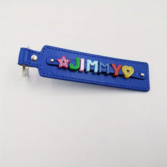 Personalized Pet Memorial Keychain with Colorful Letters - Up to 8 Letters