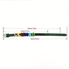 Green Pet Memorial Bracelet, Colorful Letter String Style Bracelet