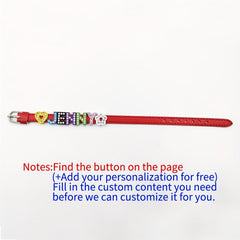 Pet Memorial Bracelet with Colorful Rhinestone Letters