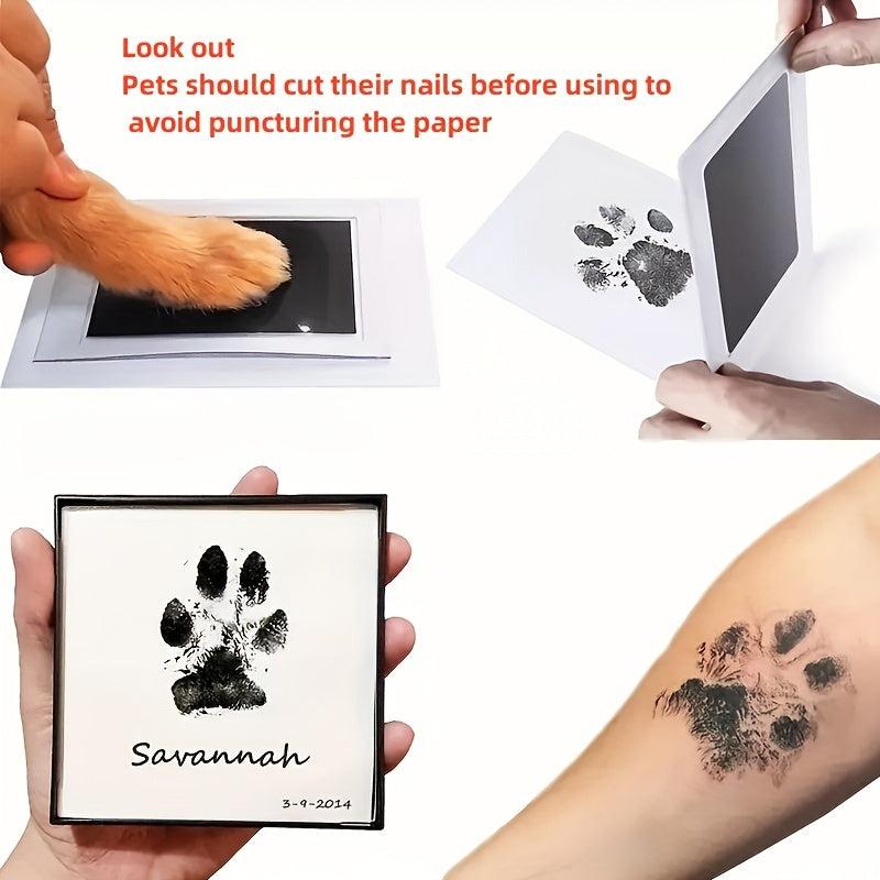 2pcs Pet Paw Print Ink Pad - Memorialize Your Pet with Lasting Memories