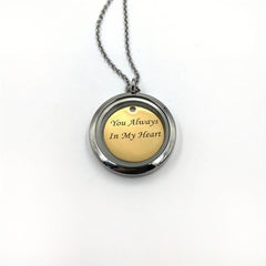 Silver Screw Cap Pet Memorial Pendant Engrave Name Years Golden Plate Pet Hair