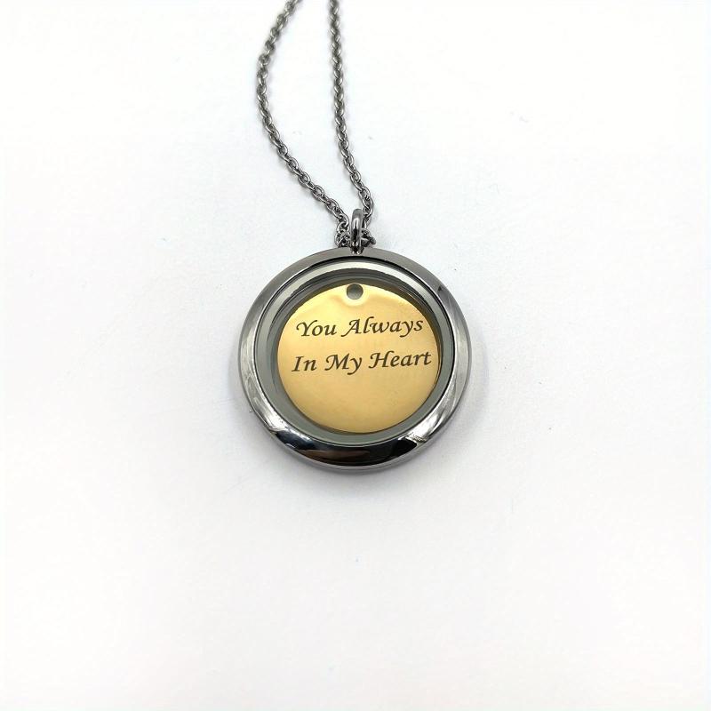 Silver Screw Cap Pet Memorial Pendant Engrave Name Years Golden Plate Pet Hair