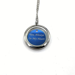 Silver Screw Cap Pet Memorial Pendant - Custom Engraved Name & Years Plate