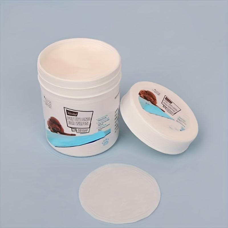 130pcs Pet Eye Wash Pads for Dogs and Cats - Tear Stains Ear Earwax Removal