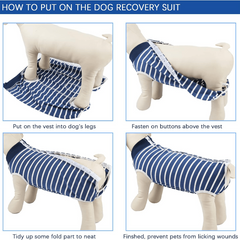 Pet Recovery Clothing Post Surgery Anti licking Apparel For Dogs Cats