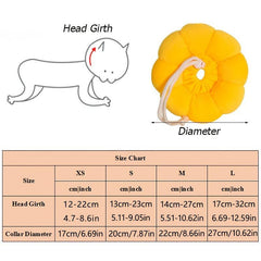 Sunflower Plush Pet Collar for Cats - Autumn/Winter Warmth - Cat Accessories