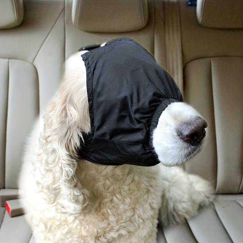 Dog Calming Cap & Eye Mask: Reduce Anxiety, Car Sickness, Grooming Stress