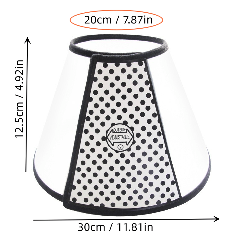 Adjustable Cat Cone Collar for After Surgery Recovery