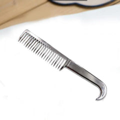 Durable Horse Grooming Comb Metal Tail Pulling Mane Comb