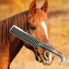 Durable Horse Grooming Comb Metal Tail Pulling Mane Comb