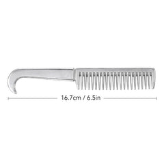 Durable Horse Grooming Comb Metal Tail Pulling Mane Comb