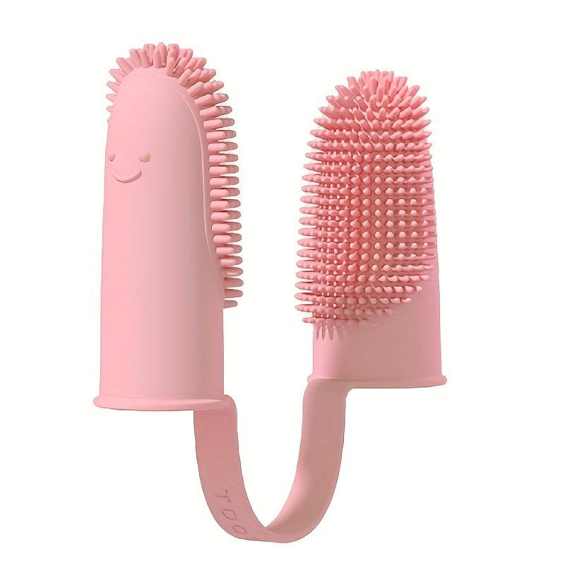 Small Pets Double Finger Toothbrush for Easy Teeth Cleaning