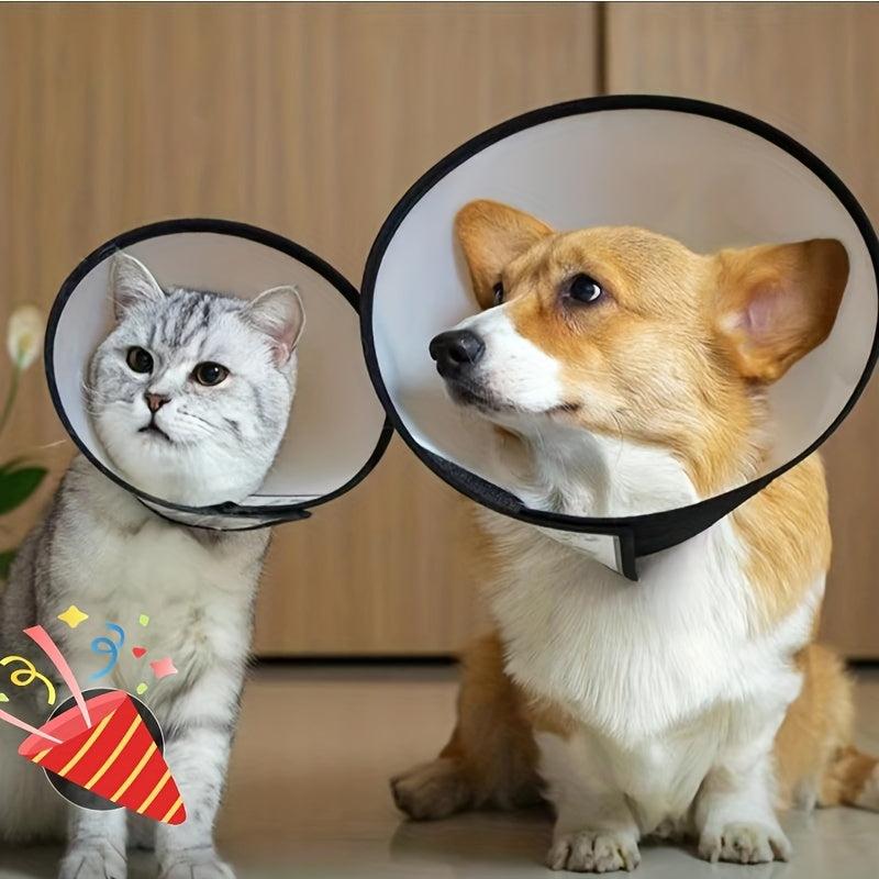 Pet Collar Adjustable Grooming Cover Anti-scratch Anti-bite Collar