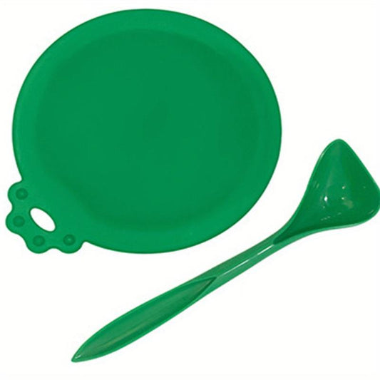 Universal Silicone Pet Food Can Lid 7.62 cm with Spoon