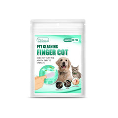 20pcs Pet Teeth Cleaning Disposable Finger Cot Wet Wipes for Cat Dog Oral Care