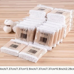 100pcs Pet Cotton Swabs Double Headed Stick Ear Cleaning