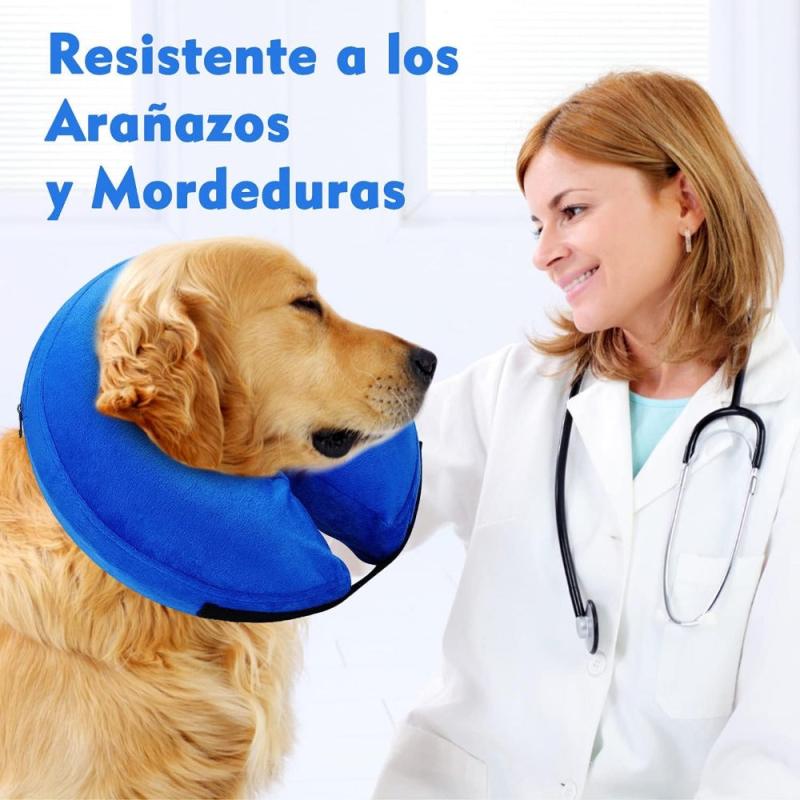 Soft Inflatable Dog Cone Collar Adjustable Recovery Comfy Elizabethan Collar