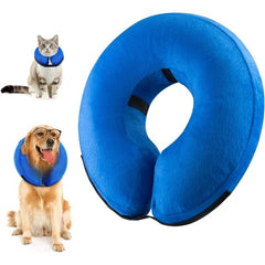 Soft Inflatable Dog Cone Collar Adjustable Recovery Comfy Elizabethan Collar