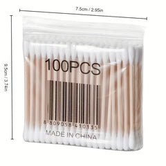 100/200pcs Pet Safety Swabs for Dogs & Cats, Cat Ear Cleaning Sticks